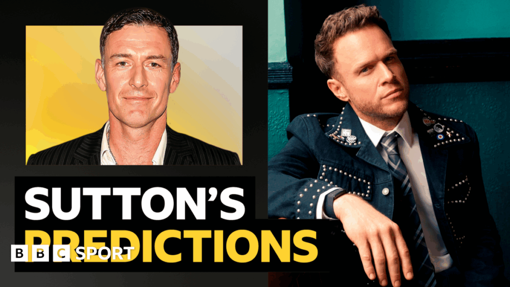 Premier League Predictions: Chris Sutton, Singer Olly Murs, and AI Forecast Outcomes