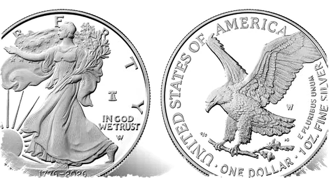2026-W Proof Silver Eagle Strikes History With Dual Date 1776 2026, Liberty Bell 250 Privy Mark Unveiled