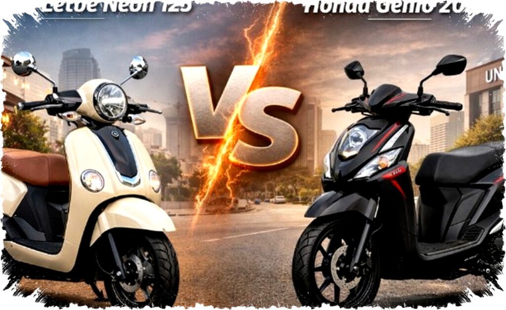 WMoto Letbe Neon vs Honda Genio: A Retro-Modern Skutik Showdown of Style, Power, and Practicality in 2026
