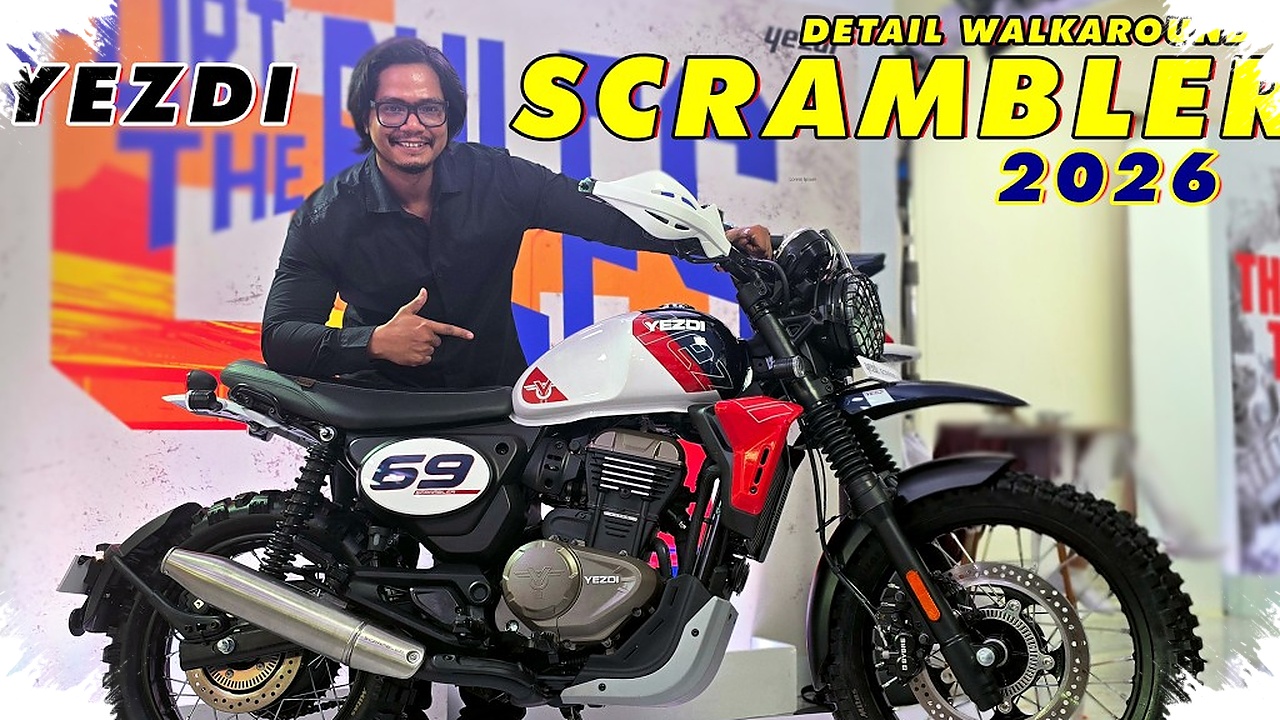 Yezdi Scrambler 350 Blends 30 PS, 30 Nm, and 30 km/L in a Lightweight 350cc Package