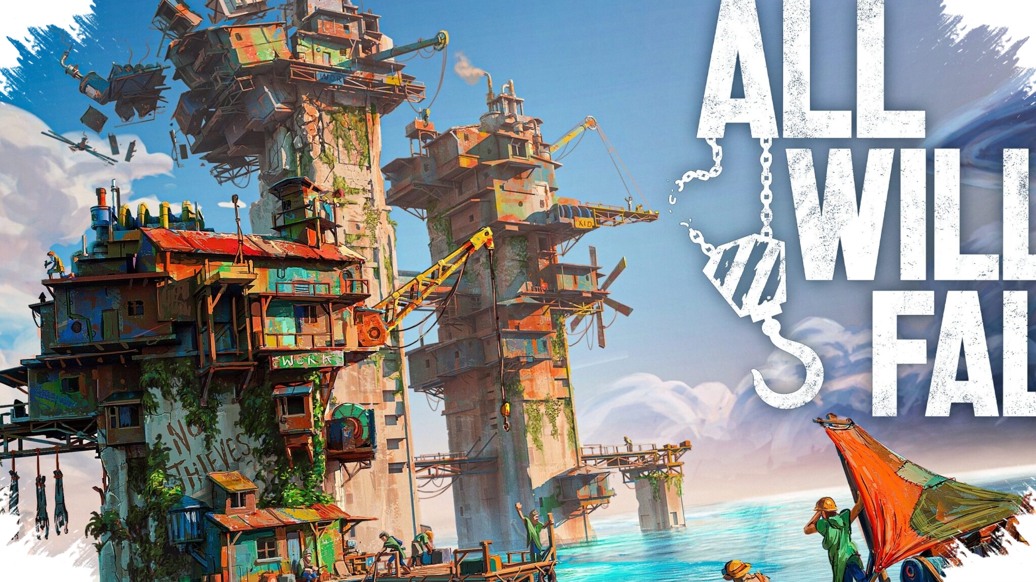 All Will Fall Launches on Steam, a Physics-Driven Vertical City Balancing on the Edge