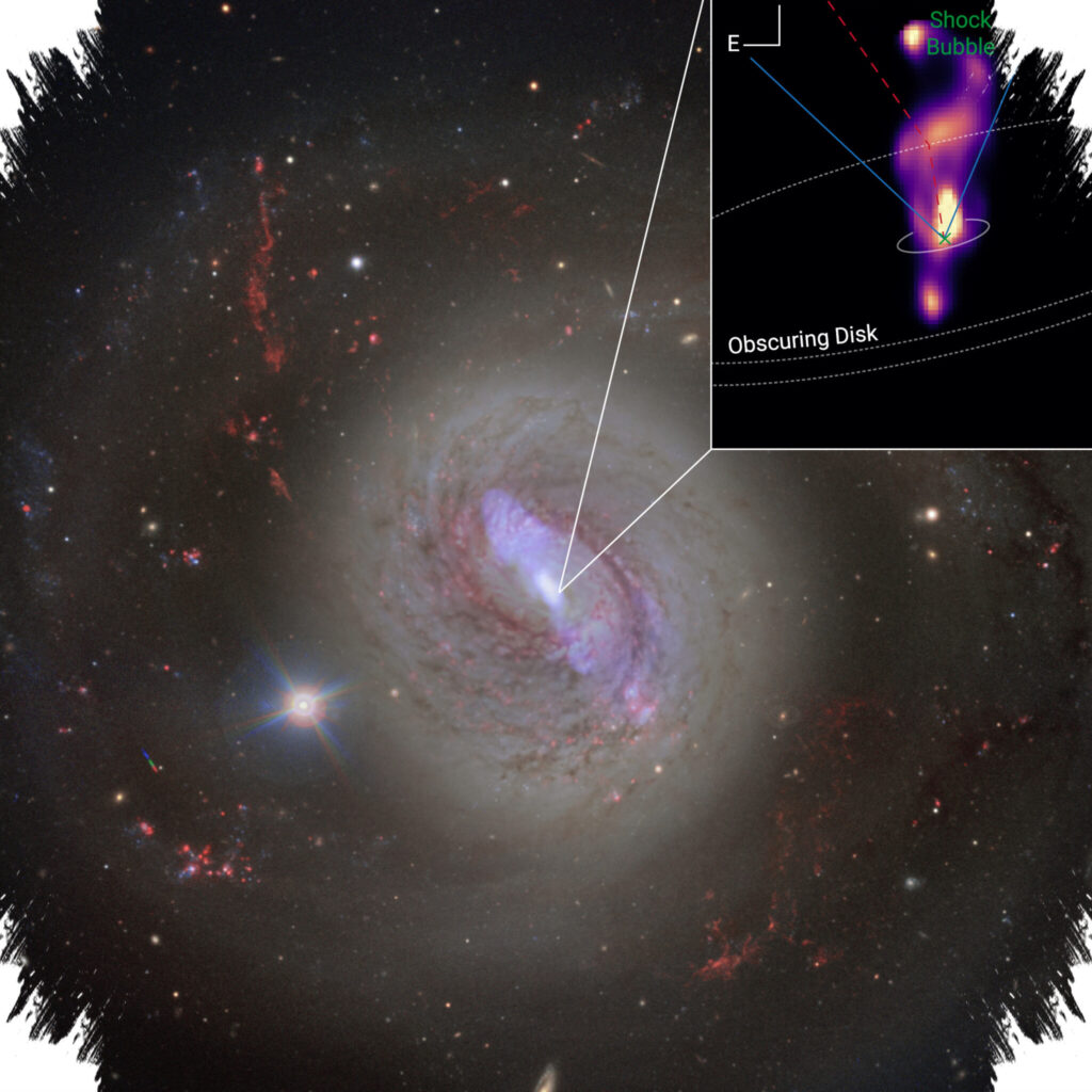 Webb Reveals M77’s Hidden Powerhouse, A Supermassive Black Hole Driving Its Blazing Core