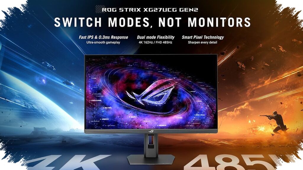 ASUS ROG Strix XG27UCG Brings 4K 160Hz and FHD 320Hz to One 27-Inch Gaming Panel