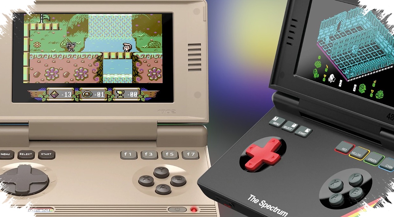 Hyper Mega Tech Bets on C64 and Spectrum, Clamshell Handhelds Built for Purists