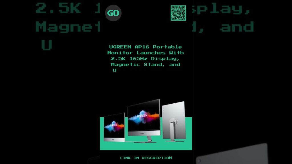 A Thin Portable Monitor With 2.5K 165Hz, Ugreen AP16 Targets Work And Gaming In One Display