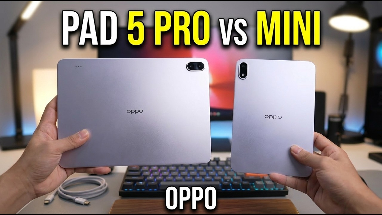 OPPO’s New Tablets Split The Mission, Pad 5 Pro Aims At Laptop Class Power And Pad Mini Stays Ultra Portable