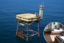 Inside Frying Pan Tower, The Offshore Hotel Guests Pay Thousands to Reach