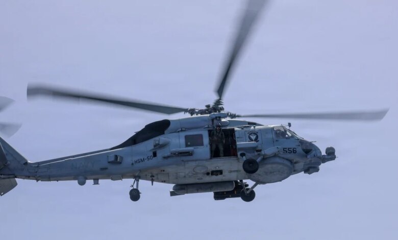 Navy Searches for Missing Crew Member After U.S. Helicopter Makes Arabian Sea Water Landing