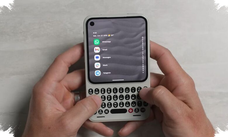 Clicks Communicator Hides a Fingerprint Sensor in the Spacebar, and the Back Cover Comes Off