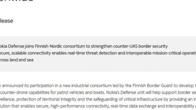 Finland Turns To Nokia For An Anti-Drone Border Network, A New Digital Shield For Helsinki