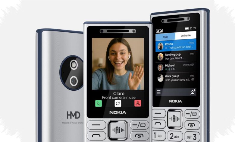 Nokia’s New Feature Phones Add an AI Button, But Keep Their Classic Keypads