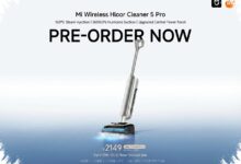 Xiaomi Mijia Floor Scrubber 5 Brings 18,000Pa Suction and 45-Minute Cleaning