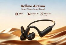 Rollme AirCam Puts an 8MP Camera in Open-Ear Earbuds, AI and Live Translation Included