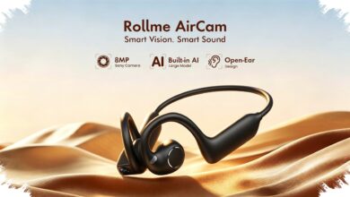 Rollme AirCam Puts an 8MP Camera in Open-Ear Earbuds, AI and Live Translation Included