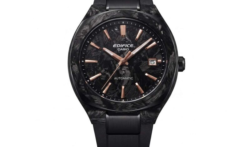 Casio Brings 5 Edifice EFK-200 Watches to the US, Two Models Use Forged Carbon