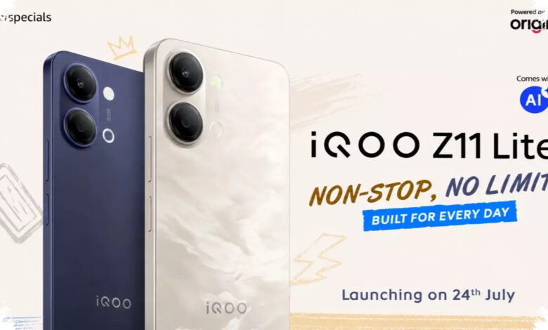 iQOO Z11 Lite Set for July 24, 44W Charging and an Unusual Camera Design Stand Out