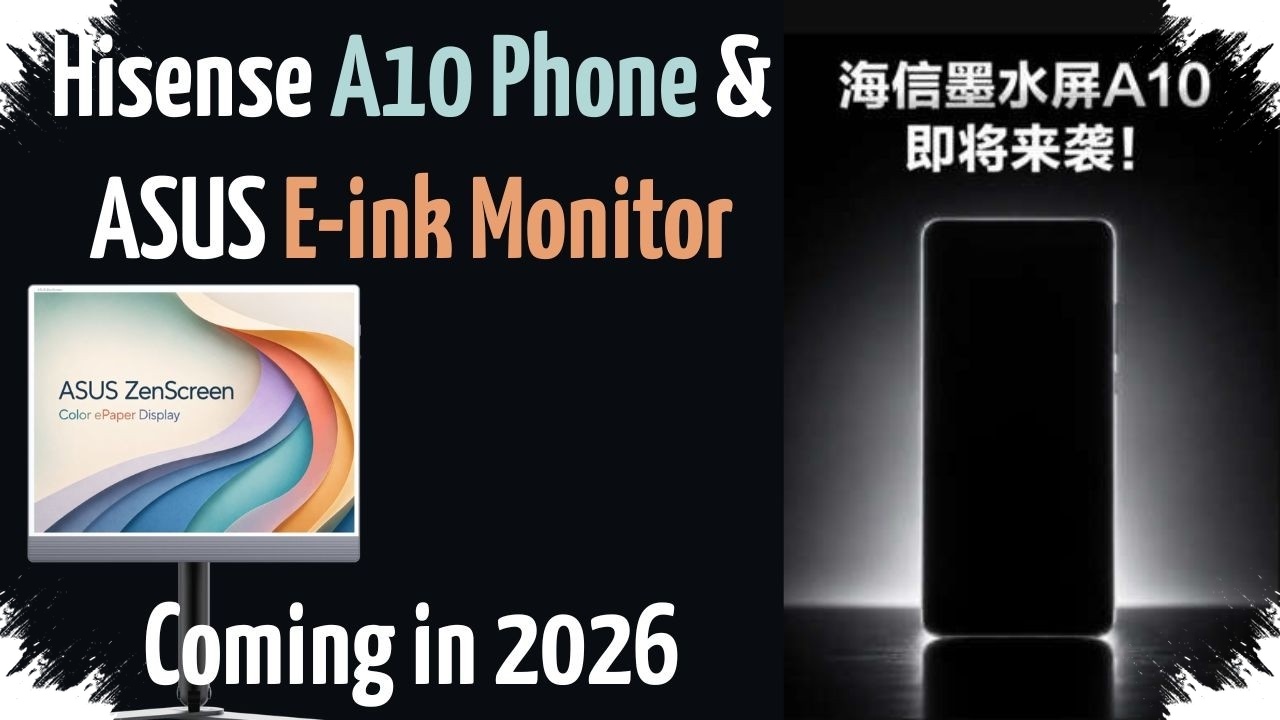 Hisense A10 Adds a Detachable Color Screen to Its E-Ink Formula