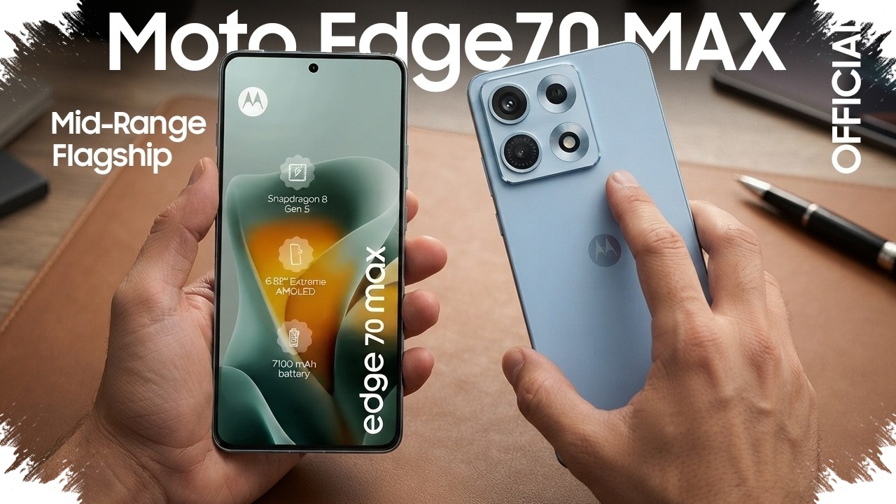 Motorola Edge 70 Max Emerges From Every Angle, Premium Design Meets Huge Battery