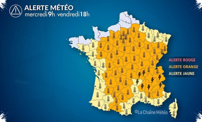 Heatwave Eases Slowly, Central-Eastern France Faces Violent Storms Wednesday