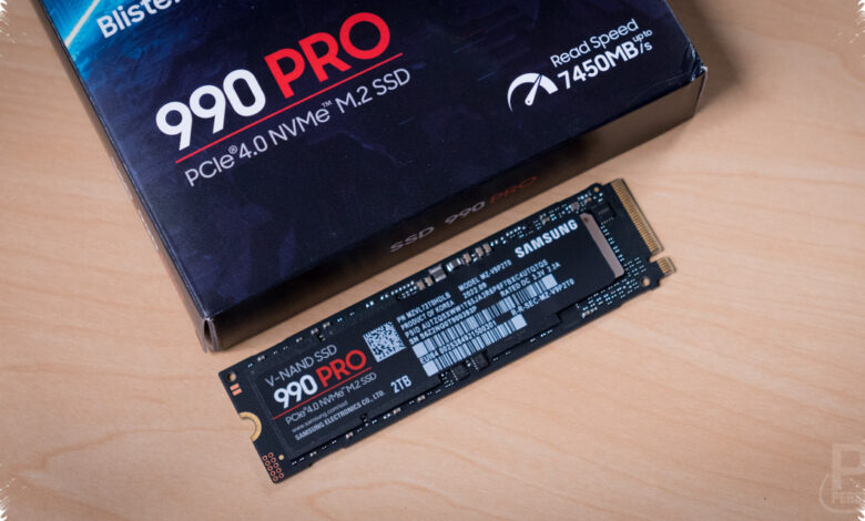 Need Room for 30 AAA Games? Samsung 990 2TB Reaches 7,250MB/s