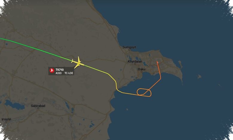 Turkish Airlines TK710 Diverts to Baku After Emergency Declared at 39,000 Feet