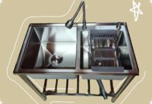 A Kitchen Sink That Holds Your Phone Brings Digital Cooking to the Wash Area
