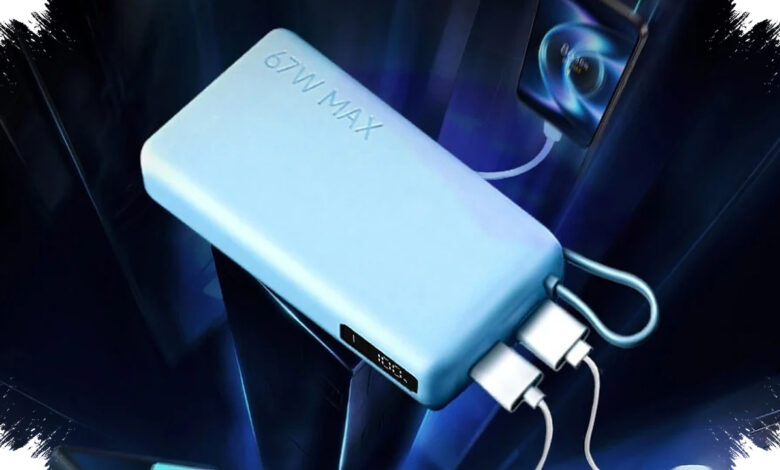 Xiaomi’s 20,000mAh Power Bank Brings a Built-In Cable and 67W Charging